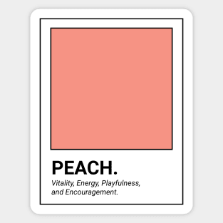 Peach Sticker